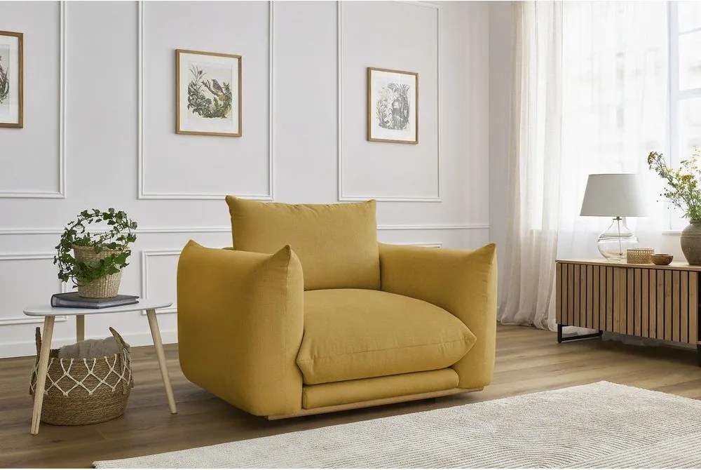 Poltrona gialla Ernest – Bobochic Paris