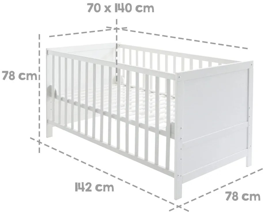 Culla bianca 70x140 cm - Roba
