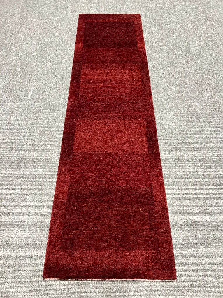 Loribaft Tappeto 90 x 360 Rosso (Iran) Annodato A Mano