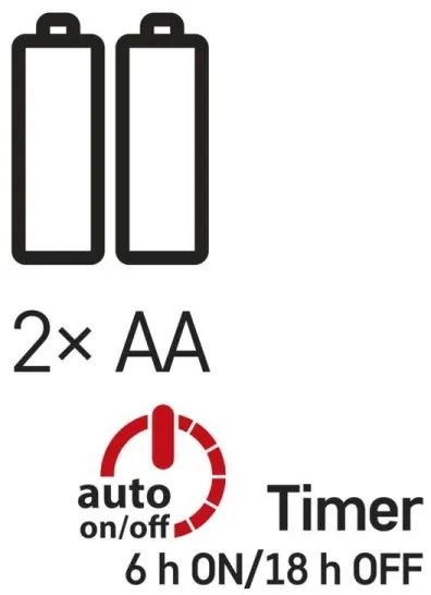 Catena natalizia LED 20xLED/2,4m bianco caldo