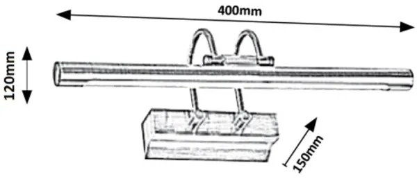 Rabalux 1496 - Lampada LED da quadro LUDOVIC LED/9W/230V 810 lm