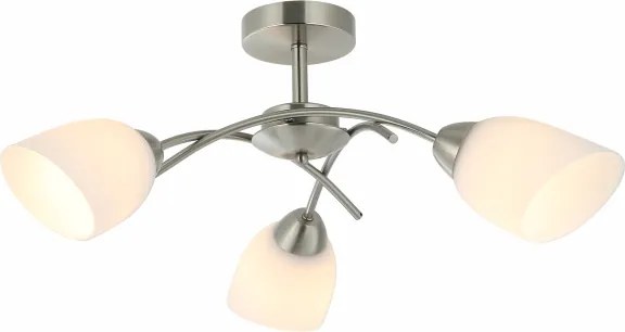 Lampadario a plafone DONNA 3xE27/60W/230V nichel