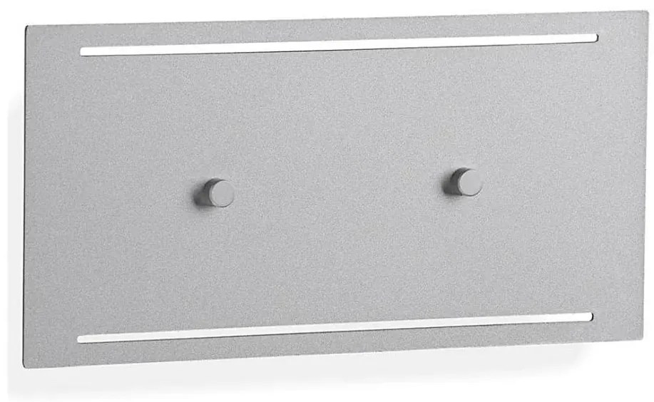 Telefunken 307804TF-Applique a LED da esterno 2xLED/3,5W/230V IP44 argento