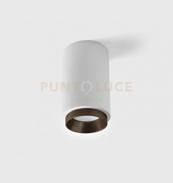 Propilei lampada da soffitto 2 anelli alluminio e bronzo