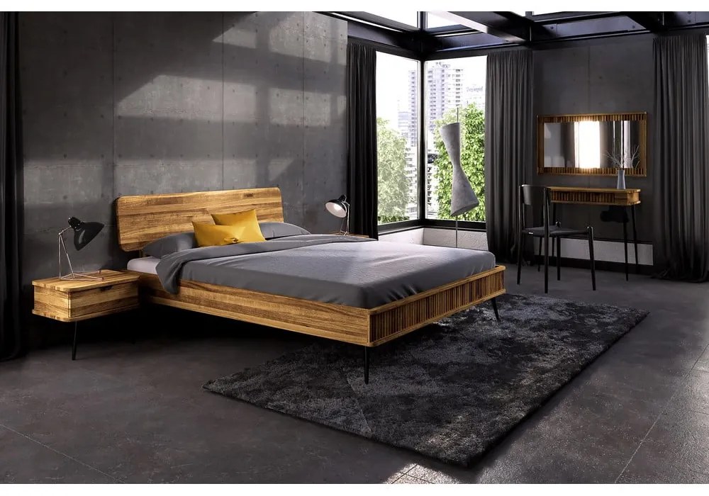 Letto matrimoniale in rovere 180x200 cm Kula 1 - The Beds