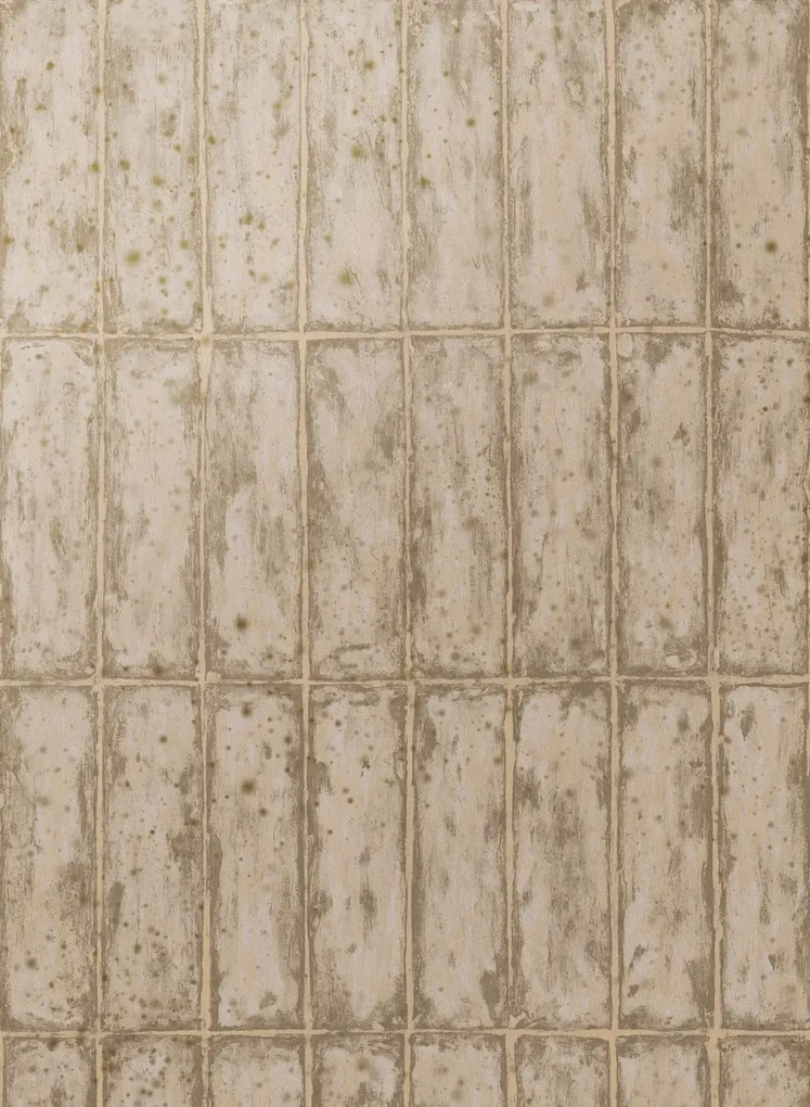 Arte International Carta da parati Chalk Stone - Olive/ Gold