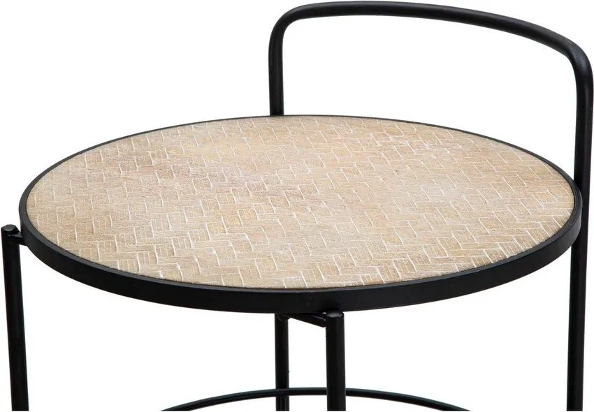 Tavolino da servizio in metallo su ruote 41,5x40 cm Arex – Mauro Ferretti