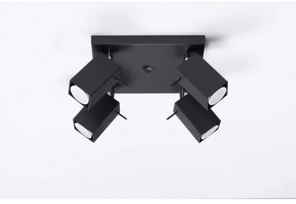 Faretto MERIDA 4 4xGU10/40W/230V nero