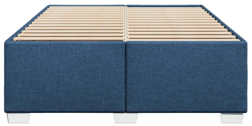 Giroletto senza materasso blu 140x190 cm in tessuto