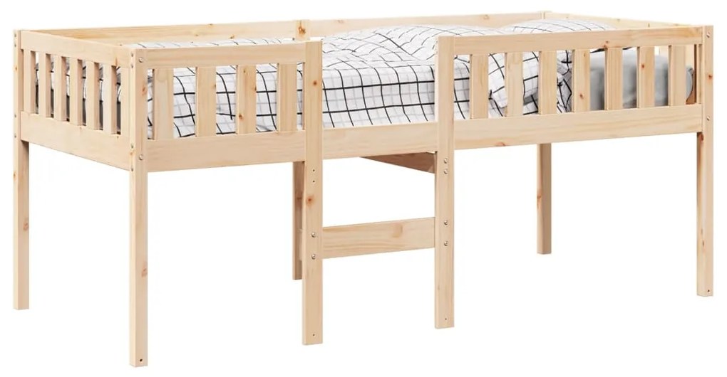 Letto per bambini senza materasso 90x190 cm legno massello pino
