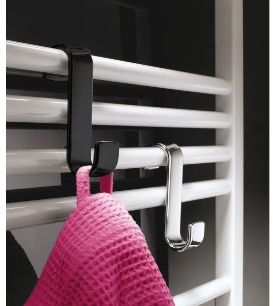 Gedy - Gancio per radiatore nero/termoplastico