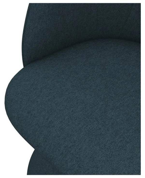 Sedia da pranzo color petrolio in imbottito Maia – Makamii