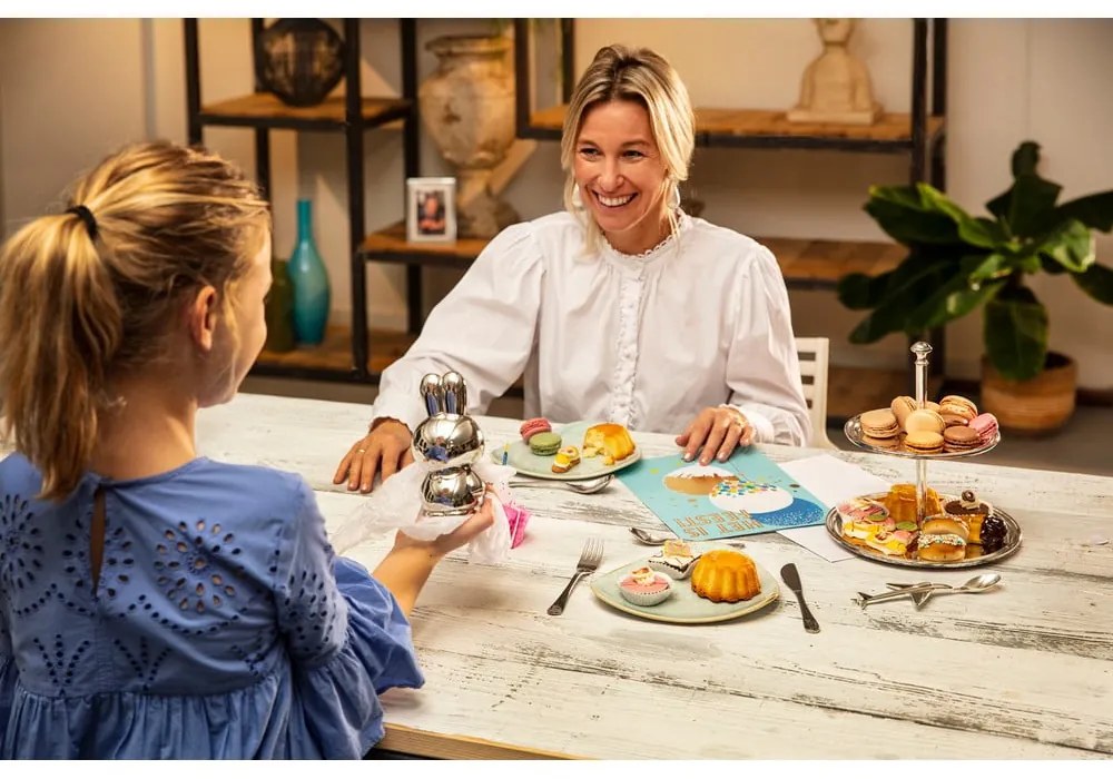 Posate per bambini in acciaio inox argento 4 pezzi Forest Animals - Zilverstad