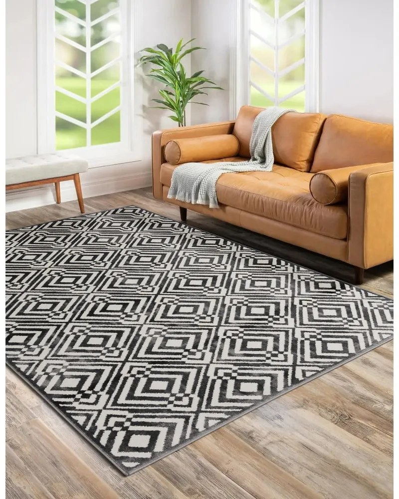 Tappeto grigio scuro 160x230 cm Soft - FD