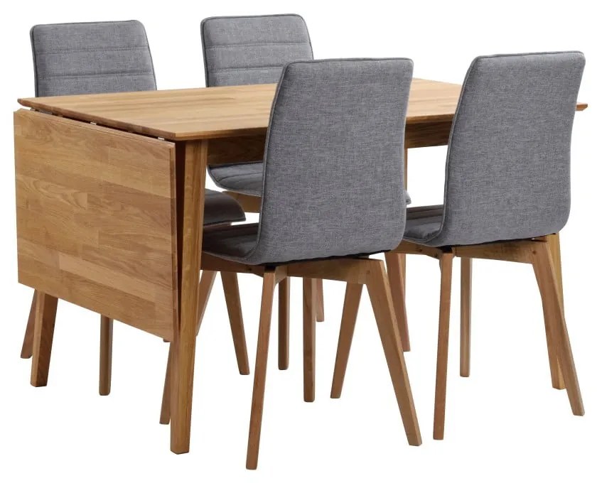 Tavolo da pranzo pieghevole in rovere naturale , 120 x 80 cm Filippa - Rowico