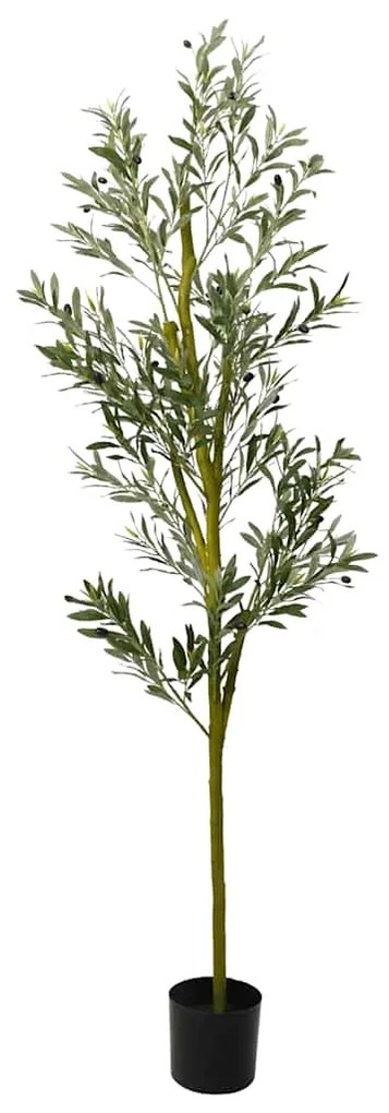 Albero Ulivo Artificiale 800 Foglie 200 Cm Verde /