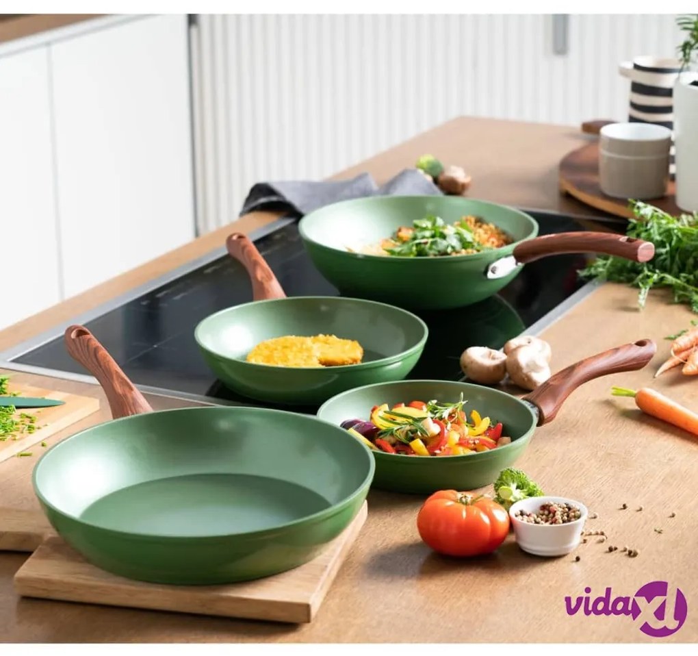 Just Vegan Padella ECO CeraVegan 24 cm Alluminio Verde
