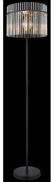 Globo 15698S - Lampada con piedistallo GORLEY 1xE27/60W/230V nero