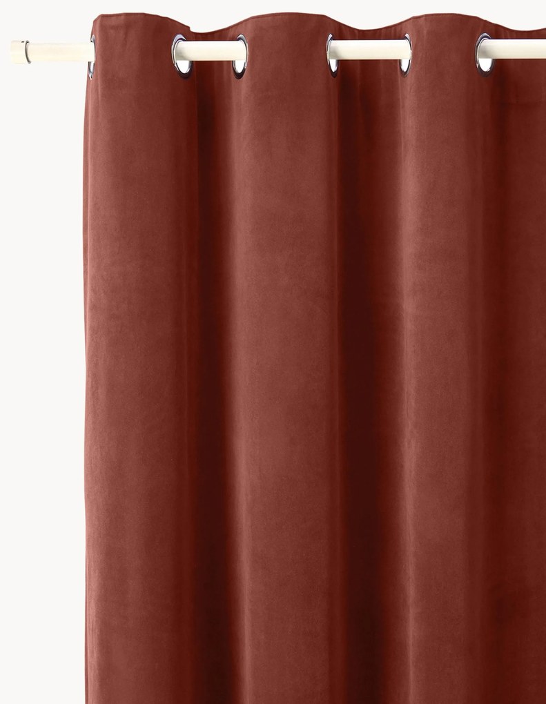 Tenda oscurante in velluto con occhielli Rush 2 pz