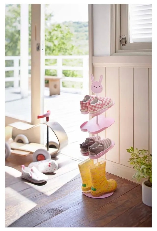 Scarpiera rosa per bambini Scarpiera per bambini Kid's Shoe Rack - YAMAZAKI