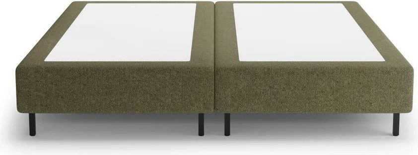 Letto matrimoniale imbottito verde senza testiera 160x200 cm Whale – Micadoni