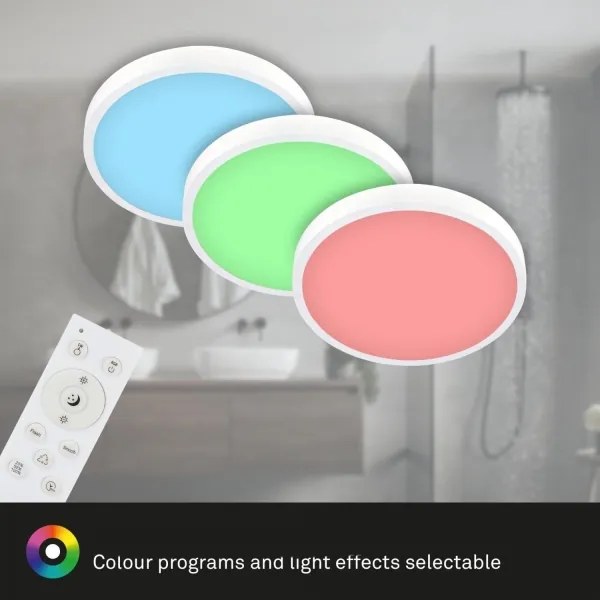 Briloner 3709-016 - Plafoniera dimmerabile RGBW LED/22W/230V bianco + +TC