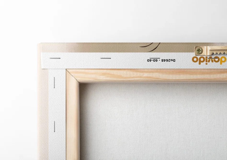 Quadro su tela – Forme botaniche astratte felce