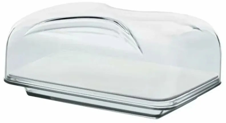 HAGCB40 Cheese Box, con Vassoio, Tagliere in Porcellana e Coperchio, Rettangolare, Elegante, 25,5x18x11,5 cm by Guzzini - Haier