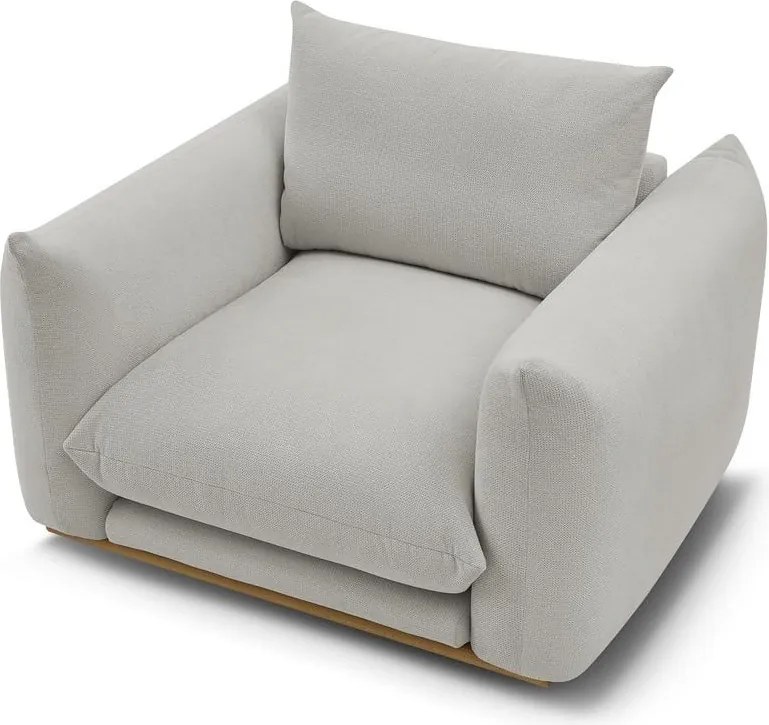 Poltrona in grigio chiaro Ernest – Bobochic Paris