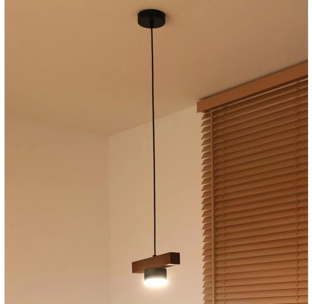 Duolla - Sospensione a cavo IRONLINE 1xGX53/3W/230V pino/rovere/nero