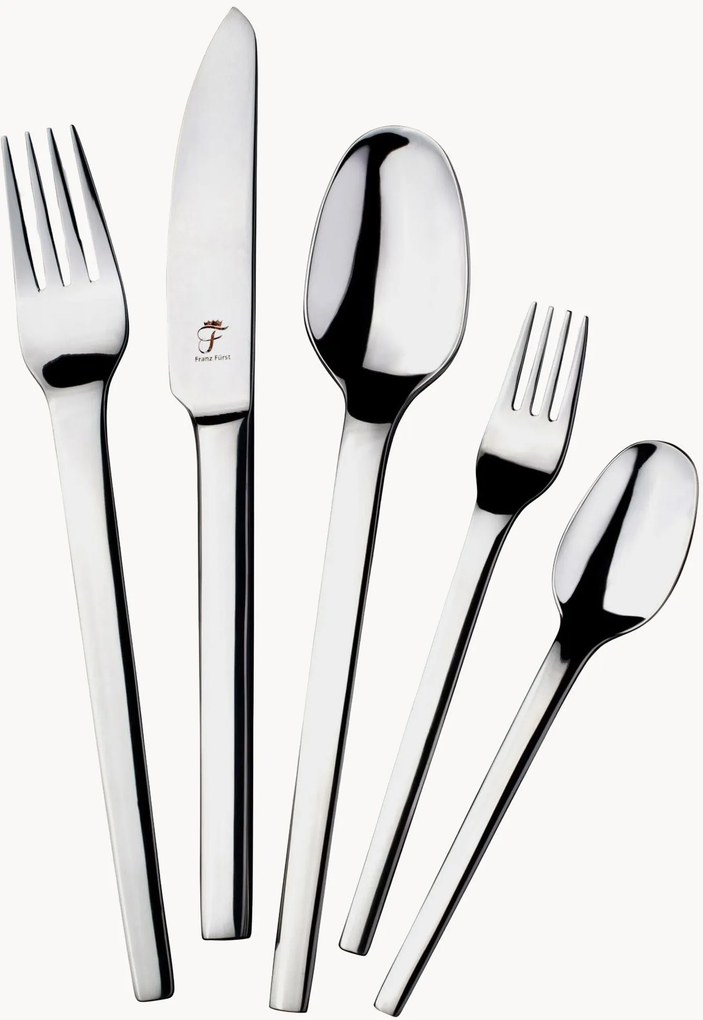 Set di 72 posate in acciaio inox lucido Karat, 12 persone