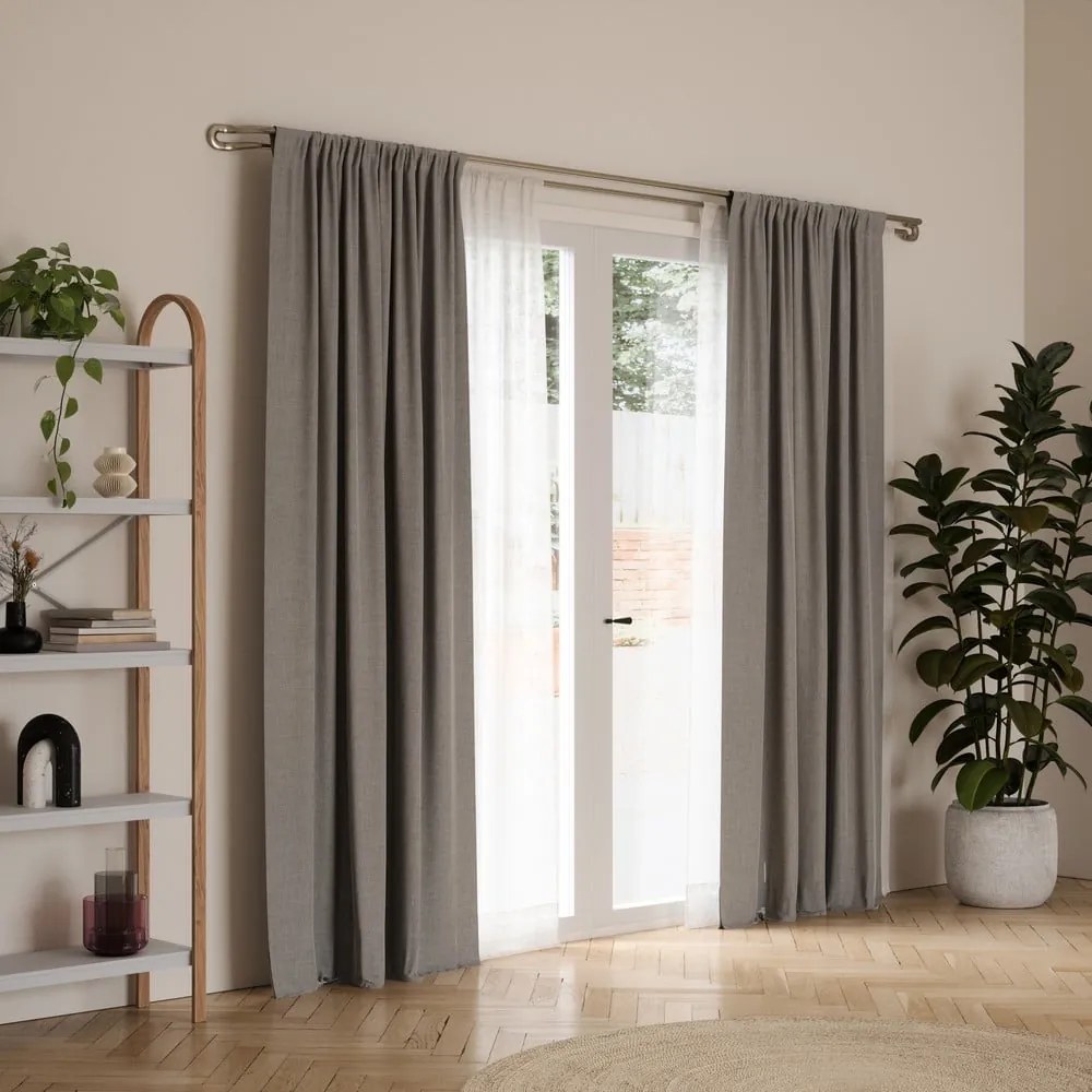 Mantovana doppia estensibile in acciaio inox 107 - 305 cm Midnight - Umbra
