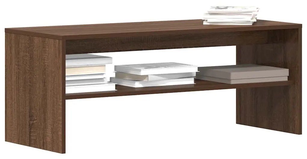 Mobile Porta Tv Rovere Marrone 100x40x40cm İn Legno Multistrato /