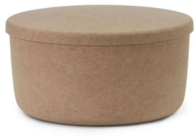 Normann Copenhagen - Hide Storage Pouf Large Sand Normann Copenhagen