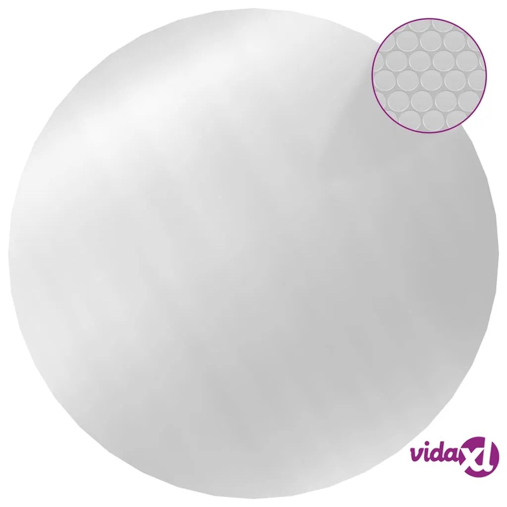vidaXL Copertura per Piscina Argento 210 cm PE