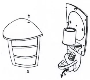 Eglo 93407 - Applique da esterno ALORIA 1xE27/60W/230V