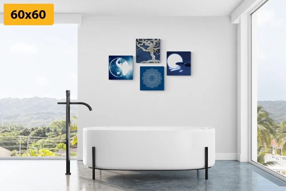 Set di quadri – Feng Shui in blu
