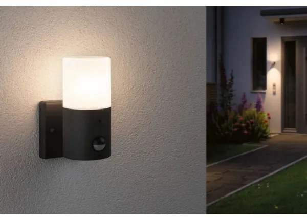 Paulmann 94648 - 1xE27/15W IP44 Applique da esterno con sensore TUBS 230V