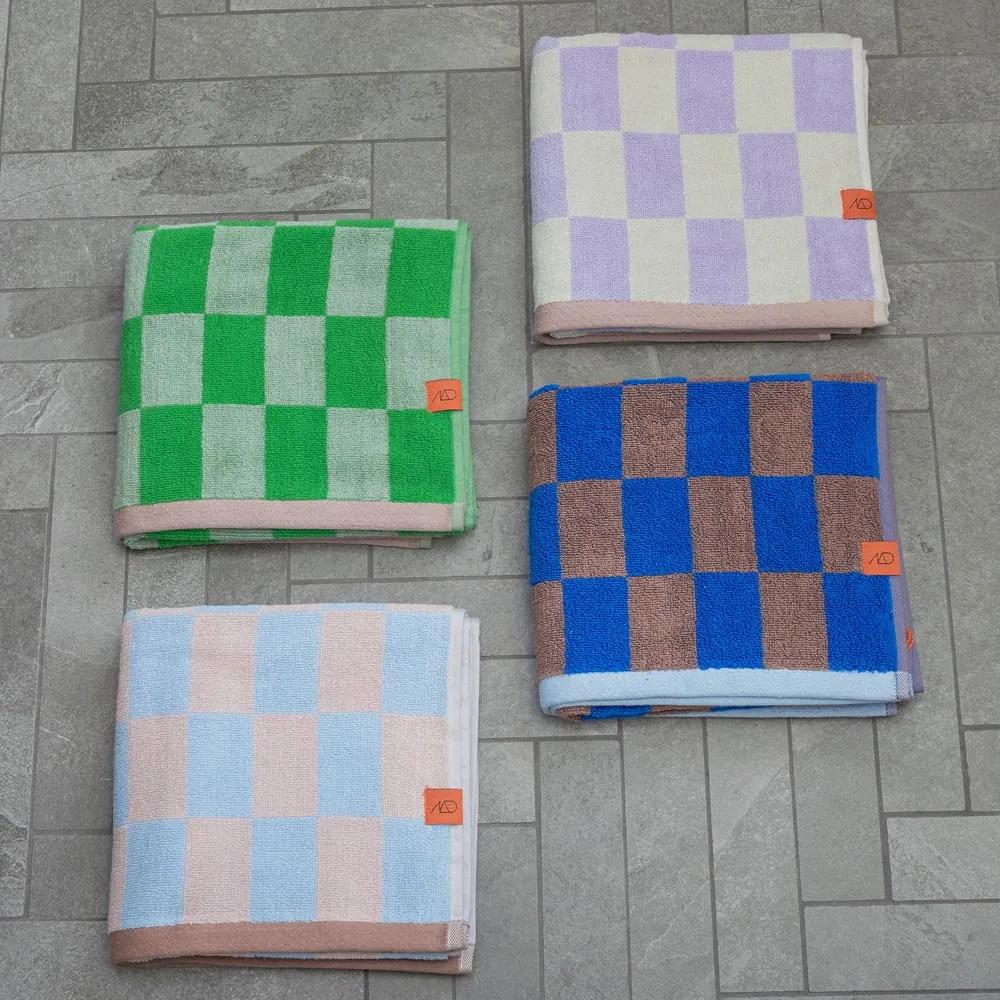 Set di 2 asciugamani in cotone biologico blu e rosa 40x55 cm Retro - Mette Ditmer Denmark