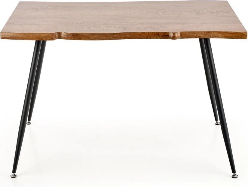 Tavolo Larson rovere natur/nero - L120xL80xH77 cm