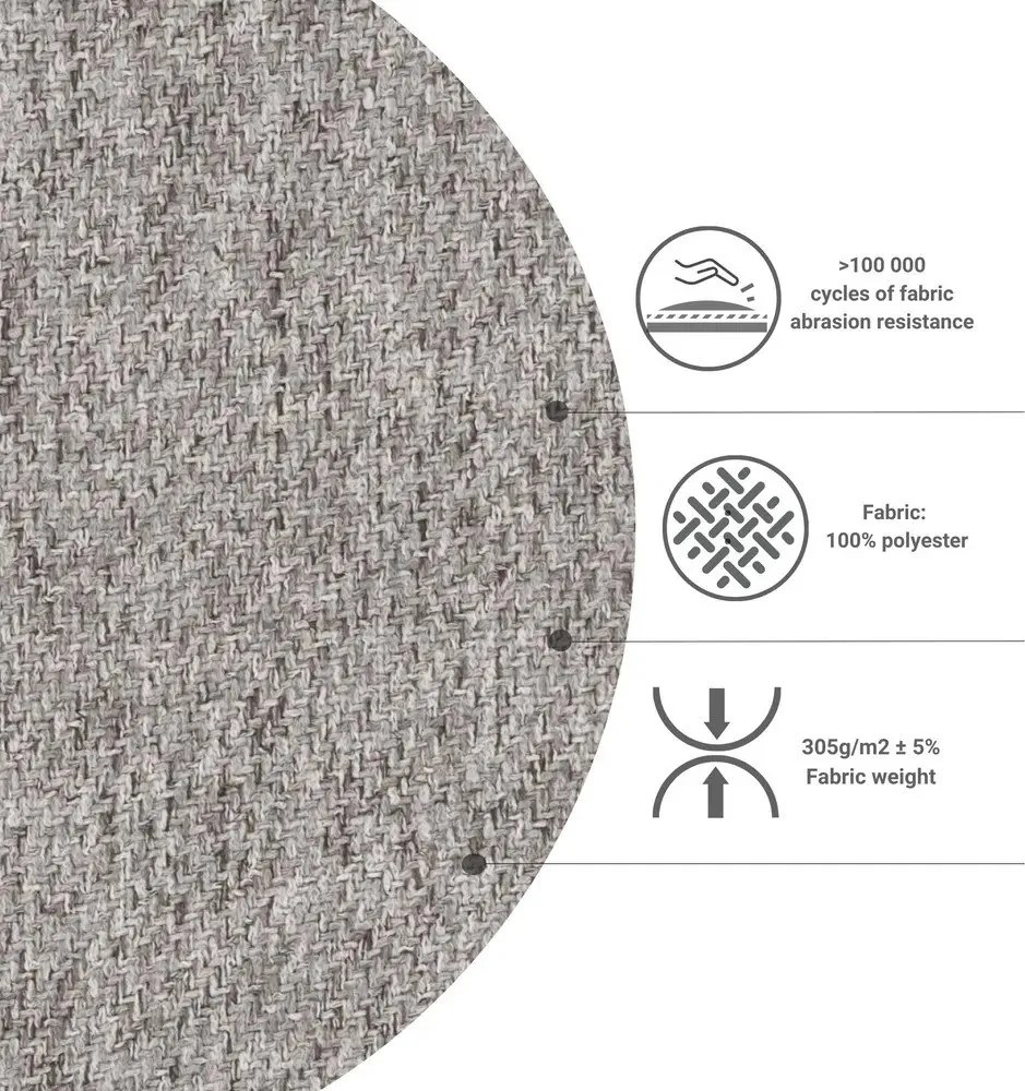 Divano letto angolare crema (variabile) Homely Tommy - Miuform