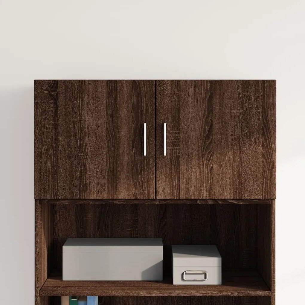 Mobile A Parete Rovere Marrone 80x42,5x40 Cm Legno Multistrato /