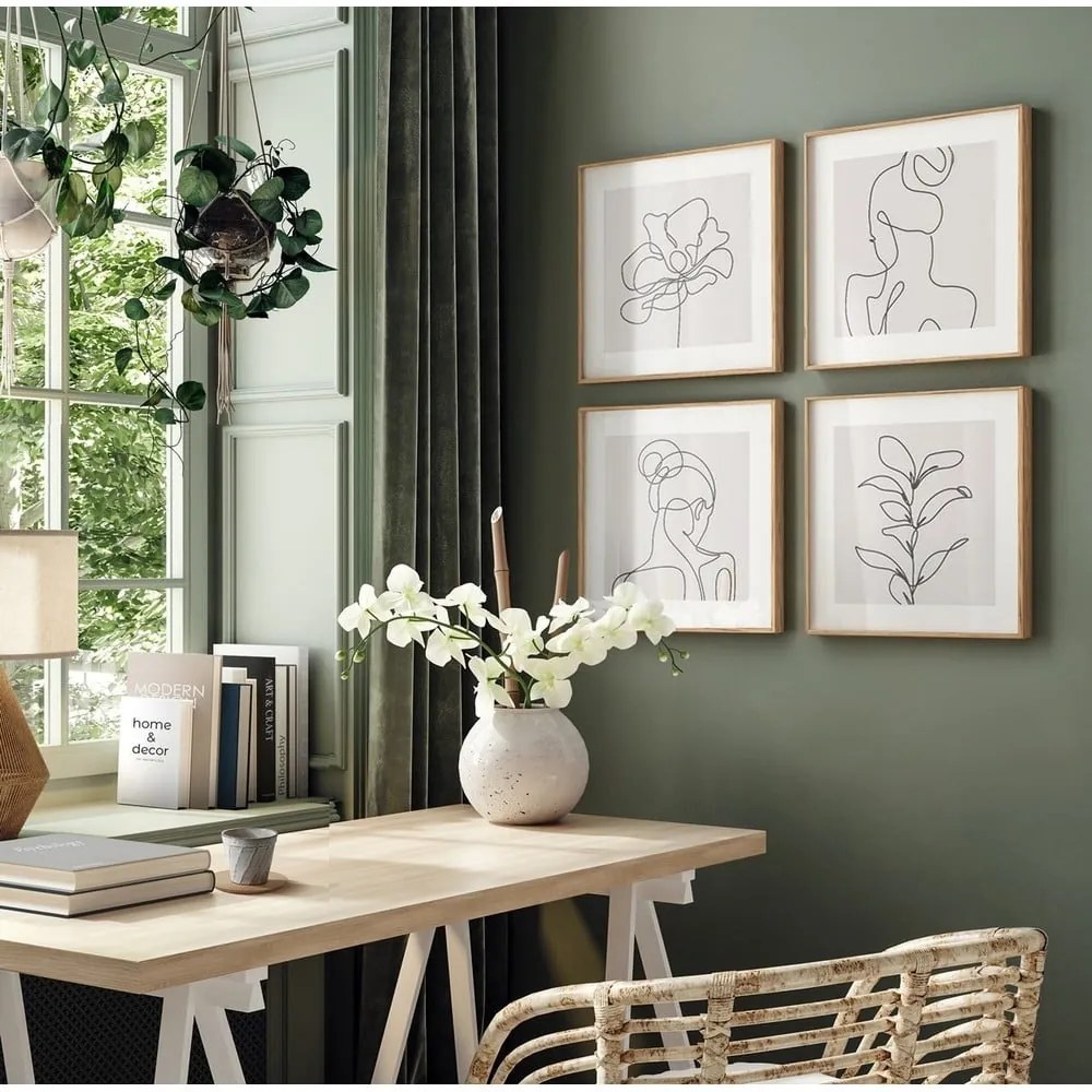 Quadri in set di 4 pezzi 30x30 cm - knor