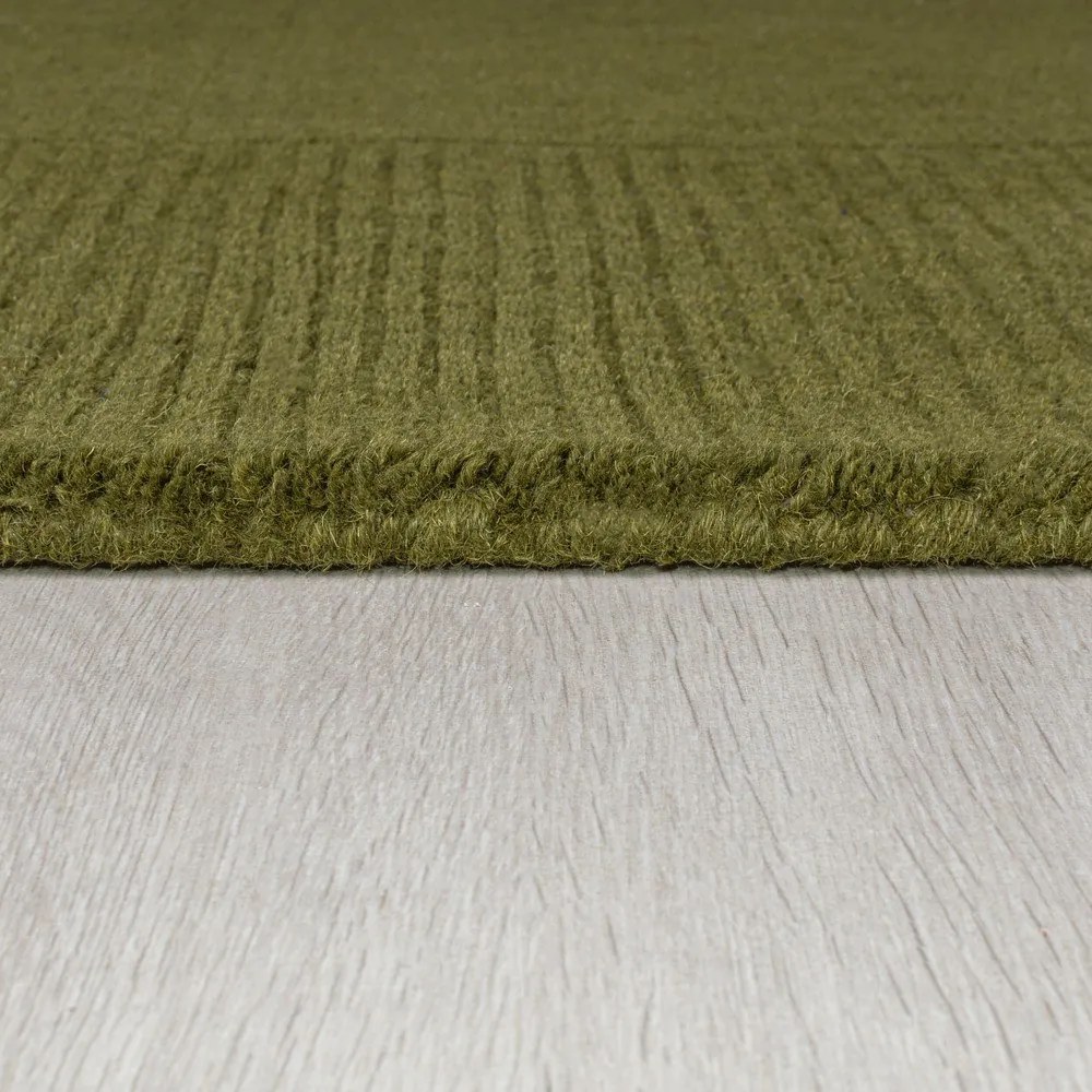 Tappeto in lana verde 200x290 cm - Flair Rugs