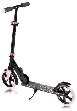 Lionelo - Monopattino per bambini LUCA nero/rosa