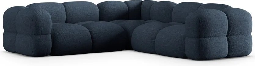 Divano angolare blu scuro Loretto – Cosmopolitan Design