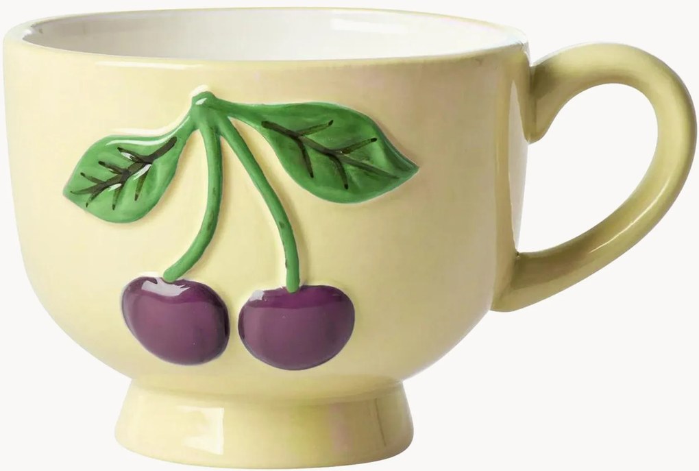 Set di 2 tazze in ceramica Cherries