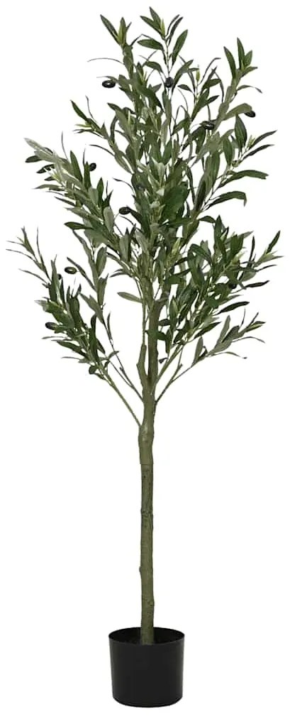 Albero Ulivo Artificiale 450 Foglie 120 Cm Verde /