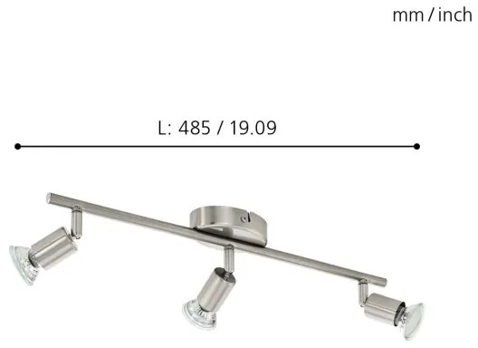 Eglo 92597 - Luce Spot a LED BUZZ 3xGU10-LED/2,8W/230V