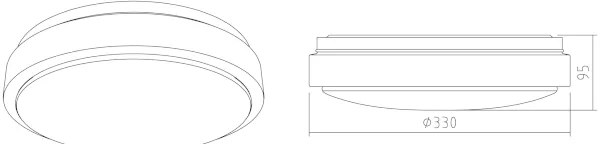 APLED - Plafoniera LED LENS R TRICOLOR LED/18W/230V IP41 1210lm